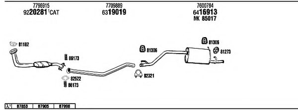 FONOS FI30290 Exhaust System